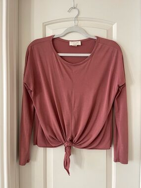 Pink long sleeve top #feminine #Top